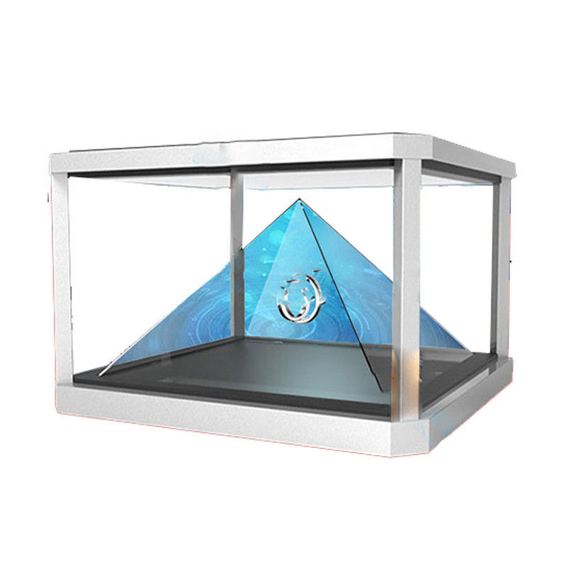 21.5 inch FHD 3D Hologram Pyramid Projector Floating Product Hologram Retail Display