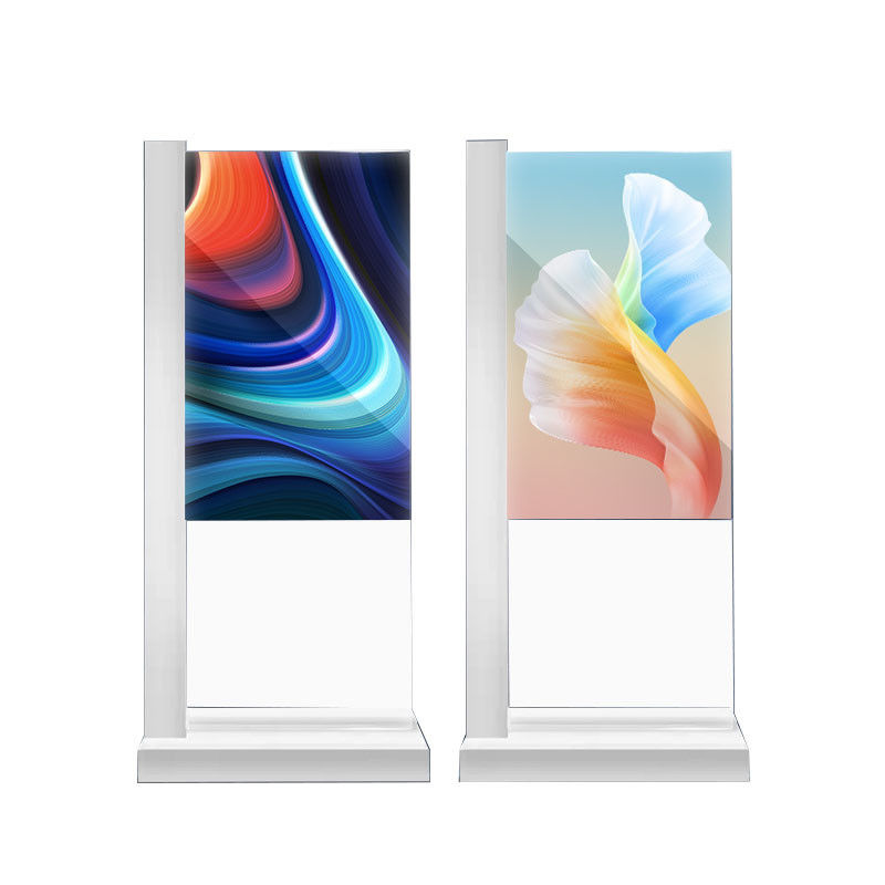White 55 Inch Transparent OLED Touch Screen Commercial Display for Retail & Business Use