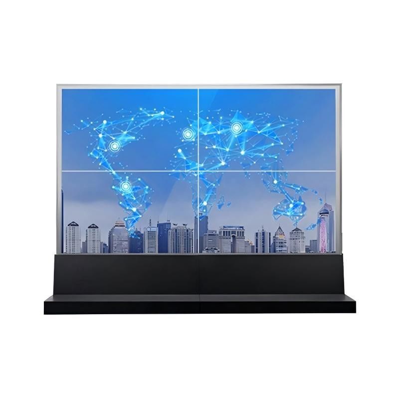 2×2 Splicing Affichage OLED transparent Lecteur publicitaire Cadre en alliage d'aluminium Haute luminosité 4K