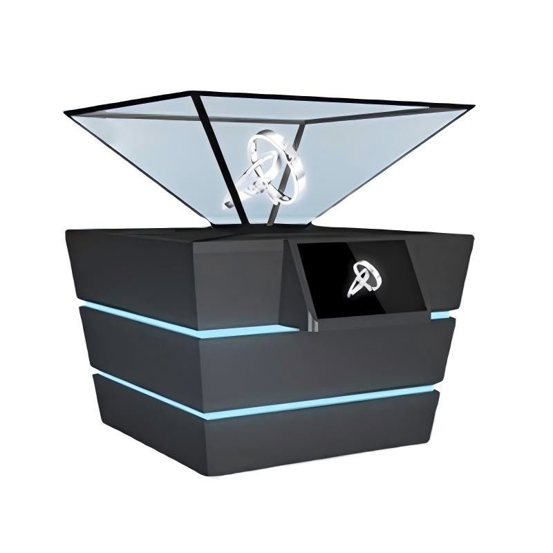 Naked-Eye 3D Transparent Screen Display Cases Customized 360-Degree Holographic Display Cabinets Manufacturer