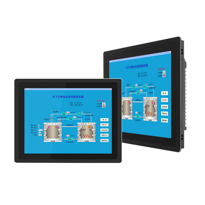 Custom Logo Embedded All-in-One Fanless PLC Industrial Touch Display Vehicle Touch Screen Panel PC with Embedded Logo