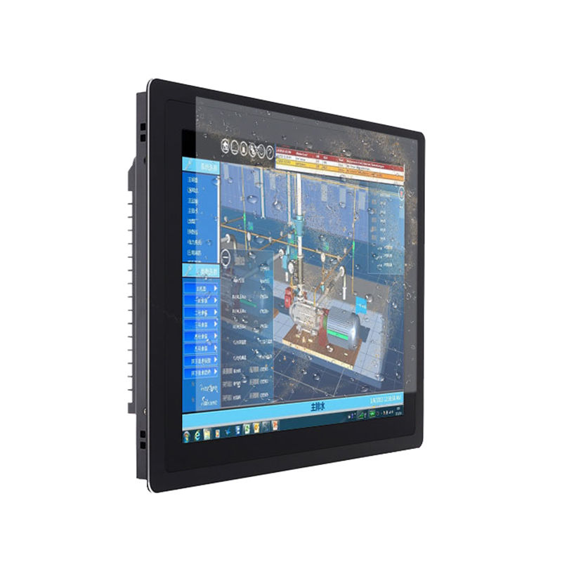 Custom Logo Embedded All-in-One Fanless PLC Industrial Touch Display Vehicle Touch Screen Panel PC with Embedded Logo