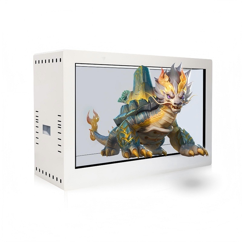 49 Inch Transparent Screen Display Box Price With Interactive Touch Showcase Advertising Display Screen