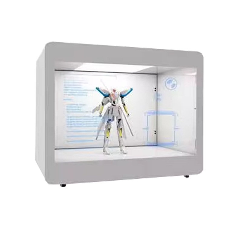 55-inch Interactive Transparent LCD Showcase For Jewelry Watches Cosmetics And Premium Retail.