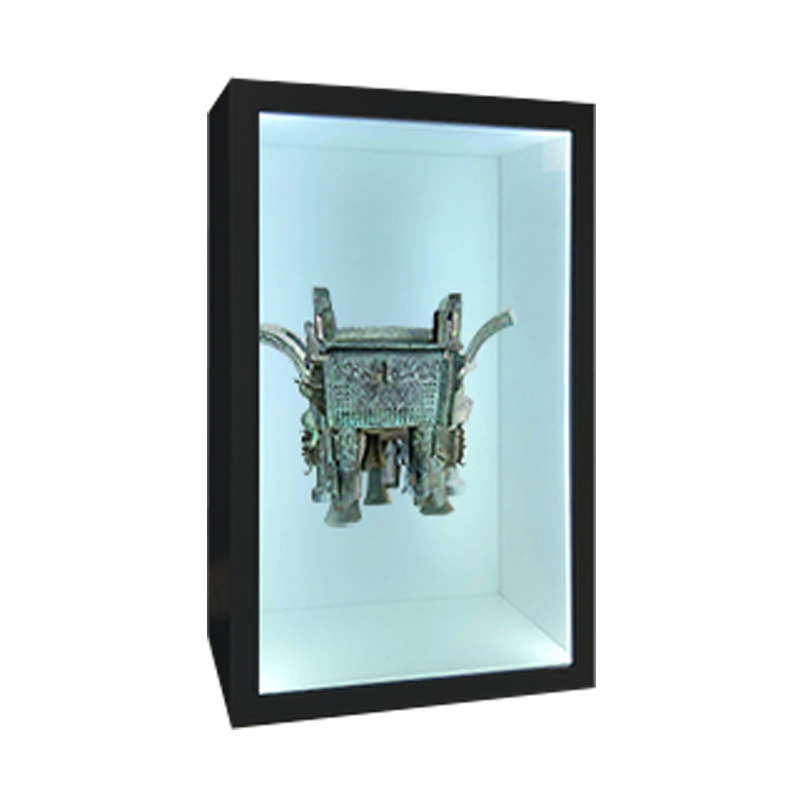 75 Inch Indoor 3D Hologram Interactive Touch Screen LCD Transparent Box Untuk Showcase Pendidikan Bandara