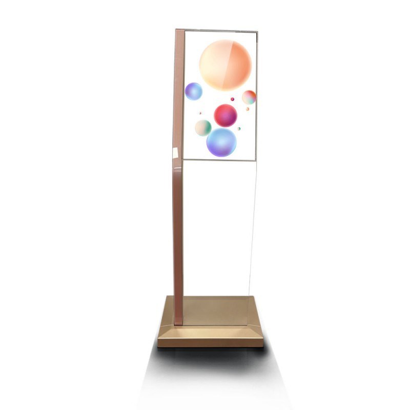 Affichage de publicité TV à écran transparent LG OLED auto-lumineux verticale de 30 pouces avec touche P-Cap