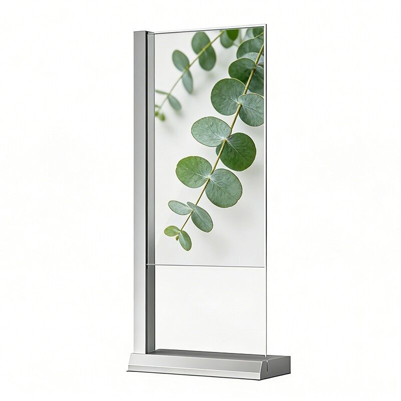 Présentoir OLED transparent vertical ultra-mince de 55 pouces pour des solutions publicitaires au sol haut de gamme