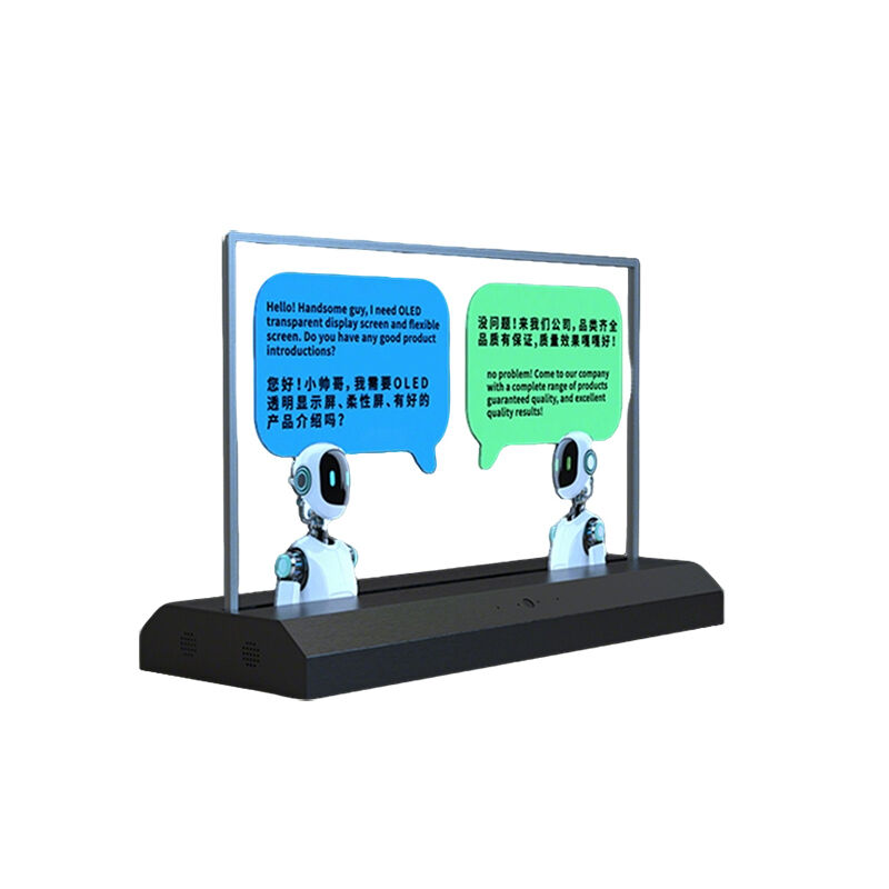 Indoor 30 Inch Two-Way Translation Advertising Screen Flexible Transparent OLED Screen Displays Module for Advertising