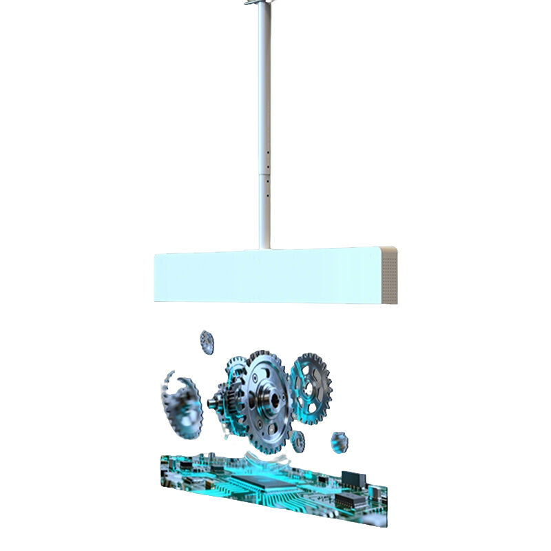 55-inch Hanging OLED Transparent Display Unit with 10-Point Capacitive Touch 10-Bit Color Indoor Use for Advertising