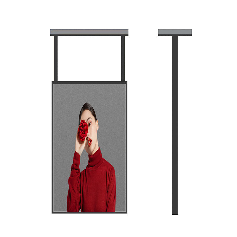 Double Sided 55-inch hanging vertical screen transparent oled screen High Brightness 2500nits for Shopping Mall
