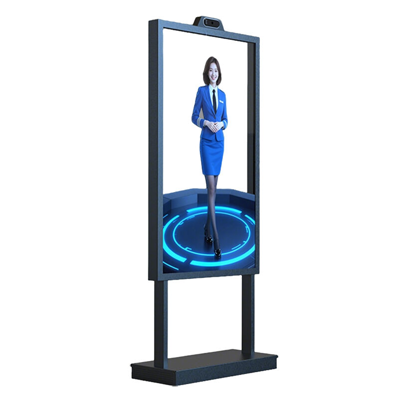 55-inch Vertical Stand-alone Transparent OLED Display for Retail Store Elevator Wayfinding Indoor