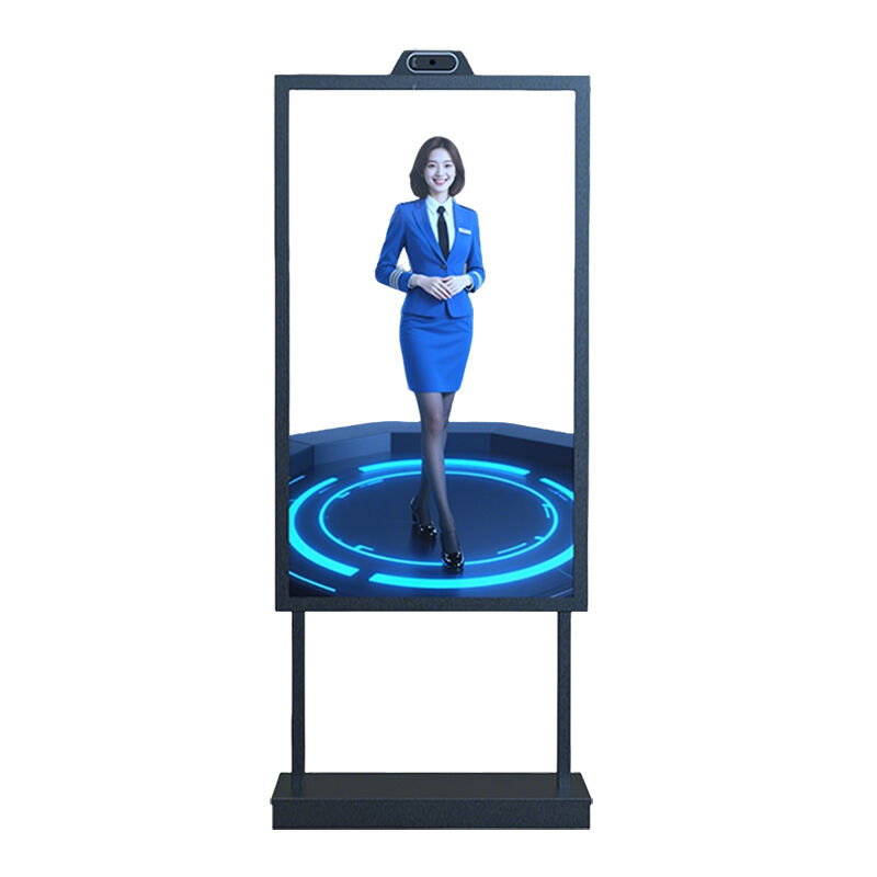 55-inch Vertical Stand-alone Transparent OLED Display for Retail Store Elevator Wayfinding Indoor