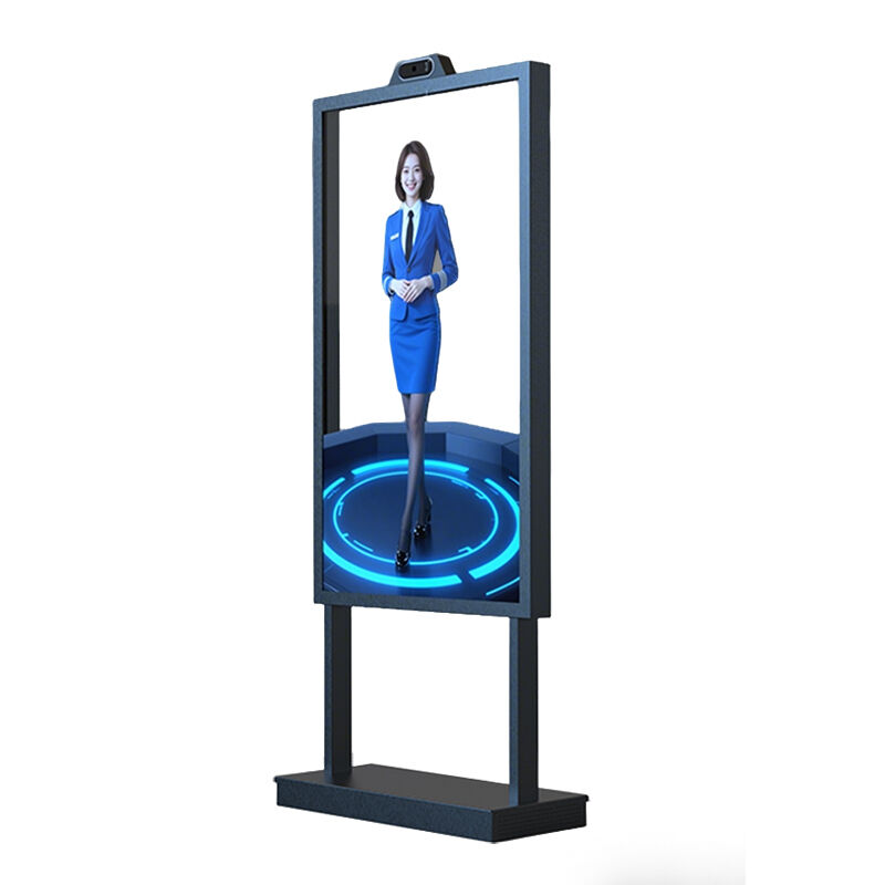 55-inch Vertical Stand-alone Transparent OLED Display for Retail Store Elevator Wayfinding Indoor