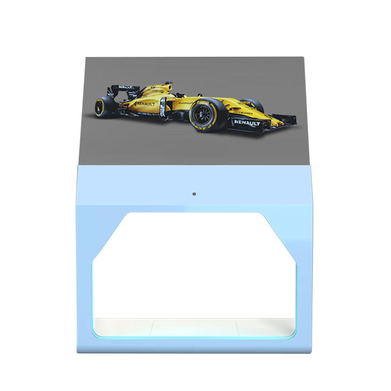 55 Inch Totem OLED Interactive Touch Ultra Thin Floor Standing horizontal transparent oled screen