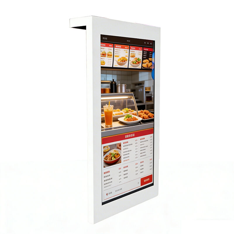 Ultra-Slim 55 Inch Transparent OLED Display 2K Indoor Advertising Display Player with Slide Rail for Elevator Use