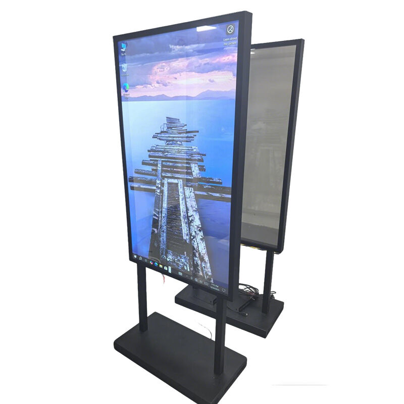 55 Inch 4K HD Touch Screen Android Windows Indoor Floor-Standing Transparent OLED Screen