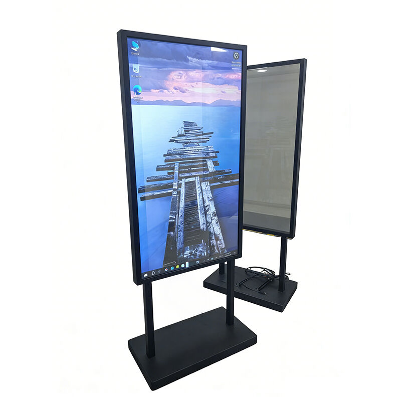 55 Inch 4K HD Touch Screen Android Windows Indoor Floor-Standing Transparent OLED Screen