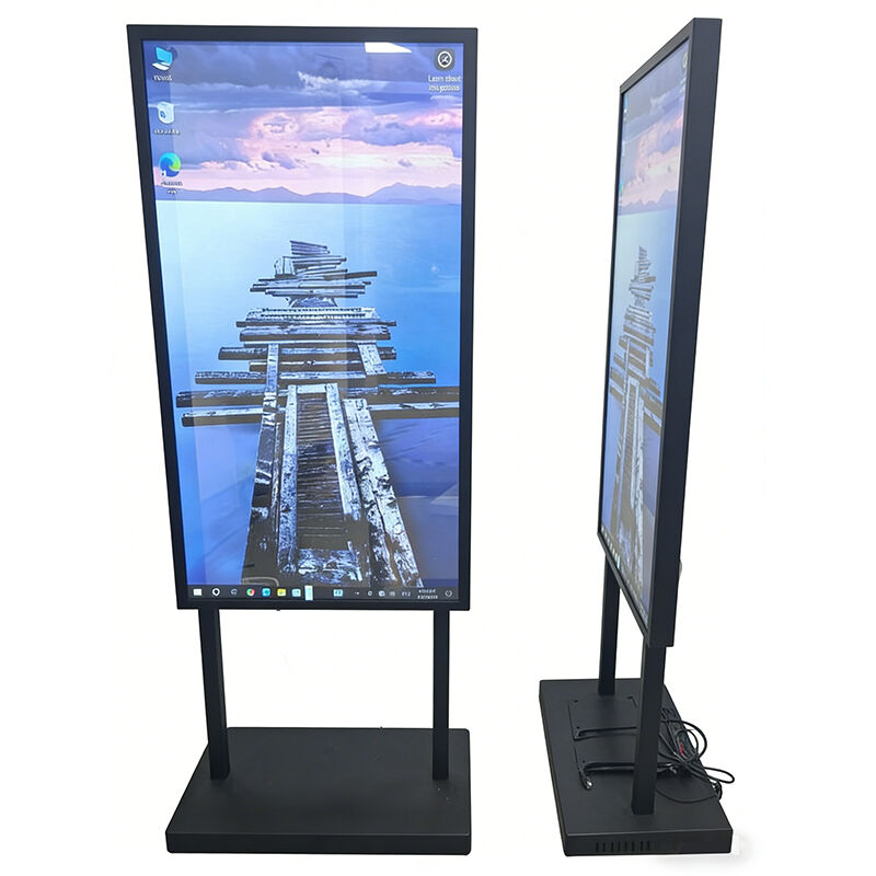 55 Inch 4K HD Touch Screen Android Windows Indoor Floor-Standing Transparent OLED Screen