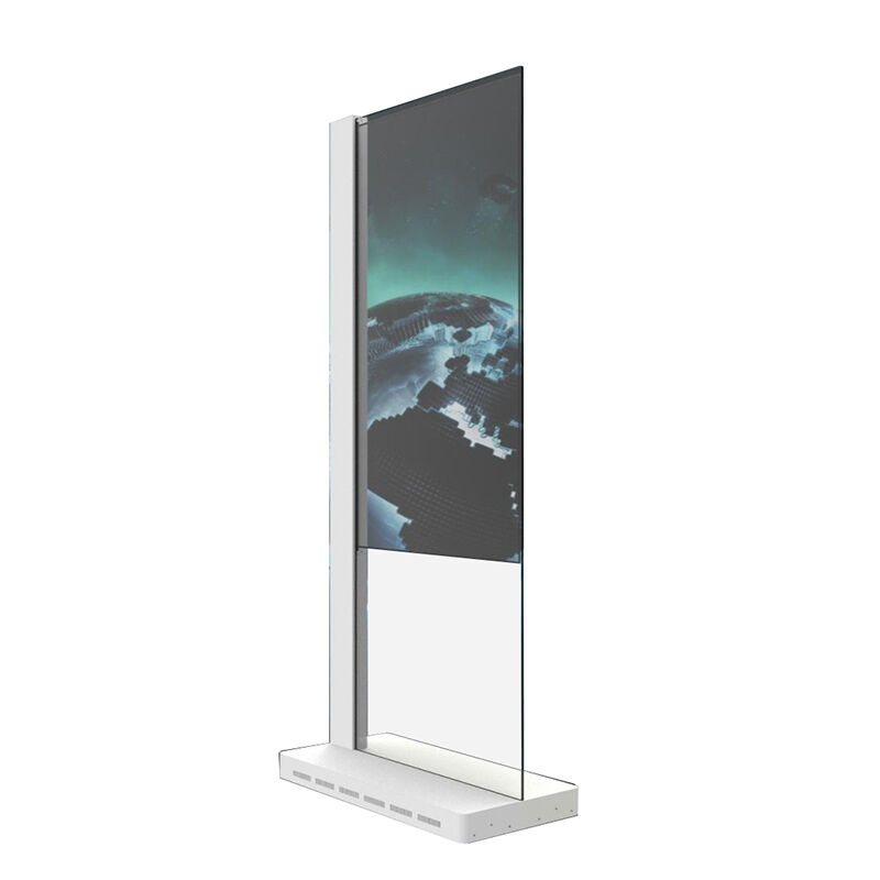 55 Inch Transparent OLED Screen Monitor Digital Signage Display Stand Transparent Advertising LCD Screen