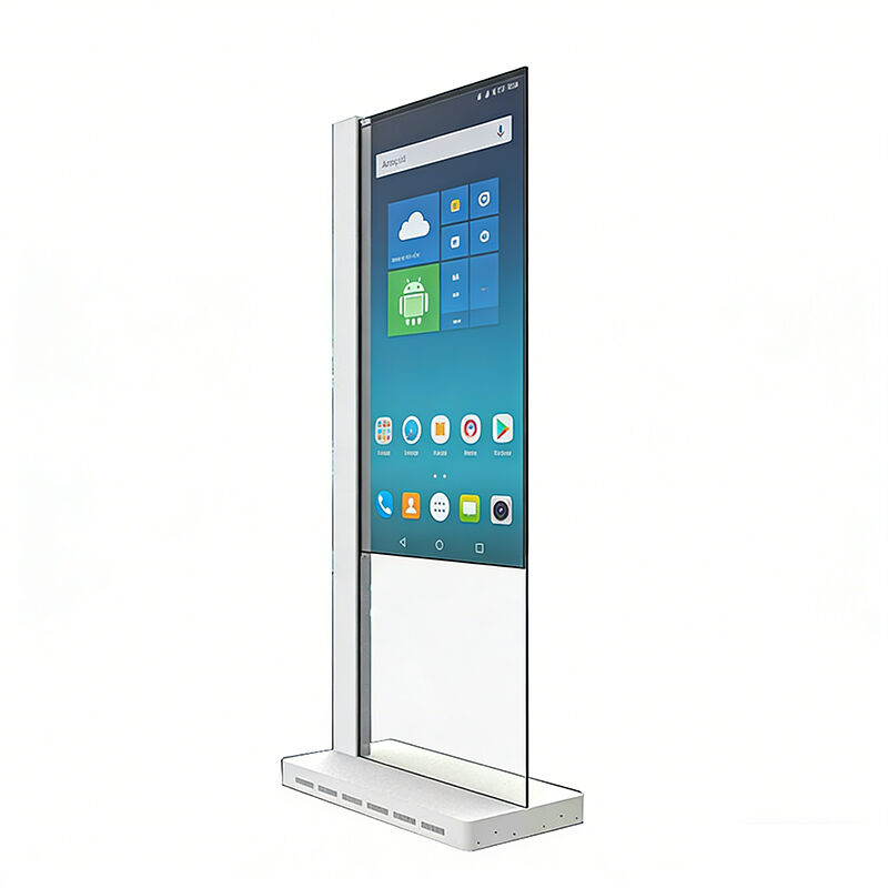 55 Inch Transparent OLED Screen Monitor Digital Signage Display Stand Transparent Advertising LCD Screen