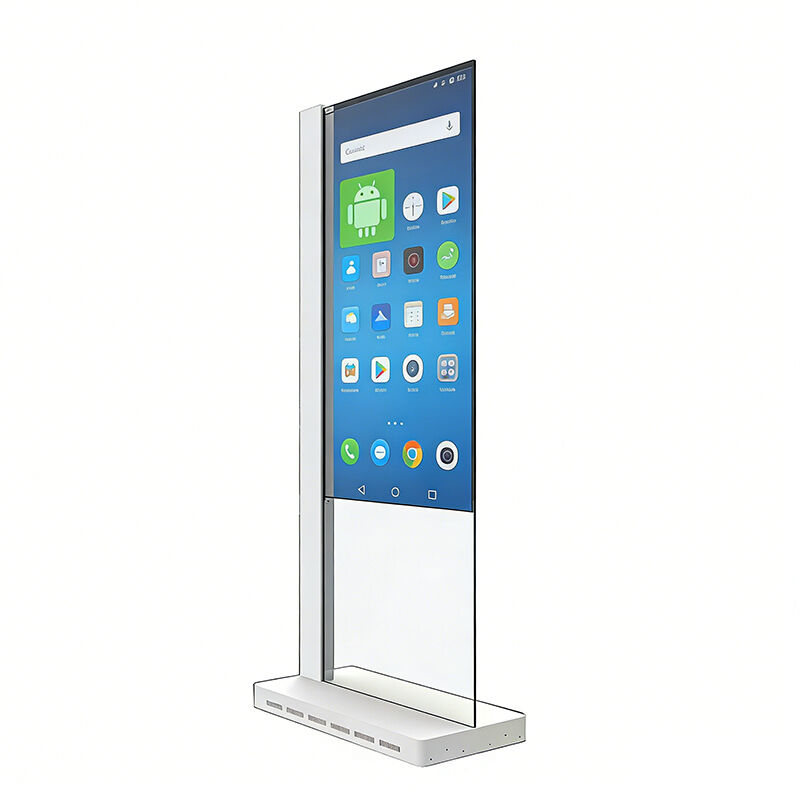 55 Inch Transparent OLED Screen Monitor Digital Signage Display Stand Transparent Advertising LCD Screen