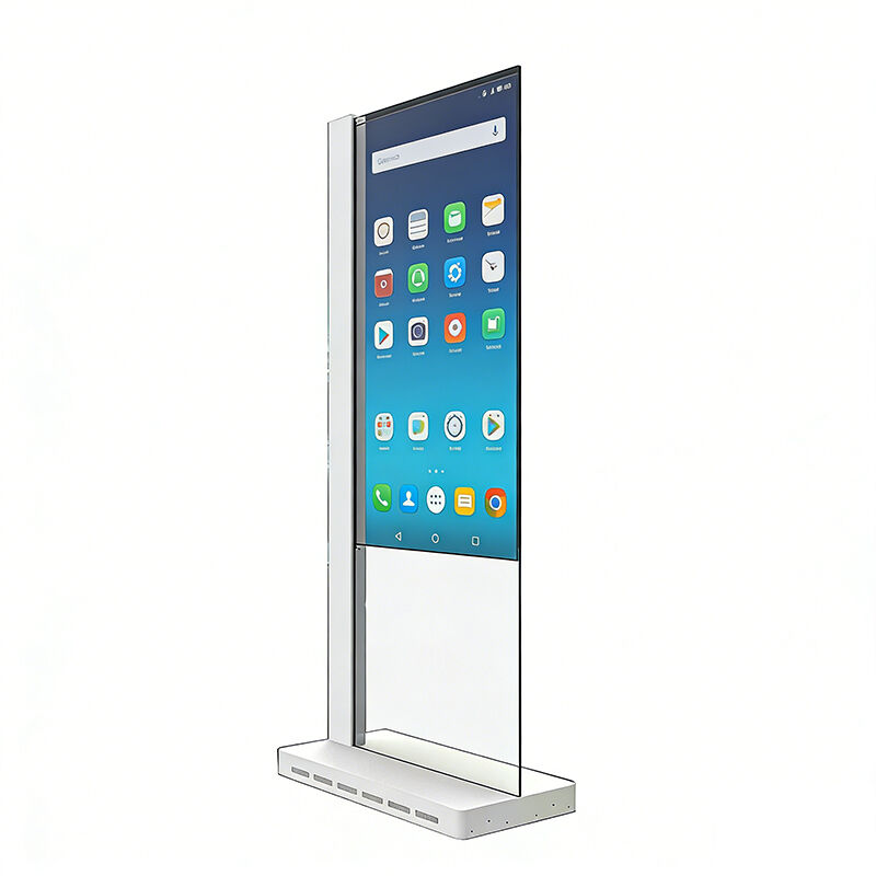 55 Inch Transparent OLED Screen Monitor Digital Signage Display Stand Transparent Advertising LCD Screen