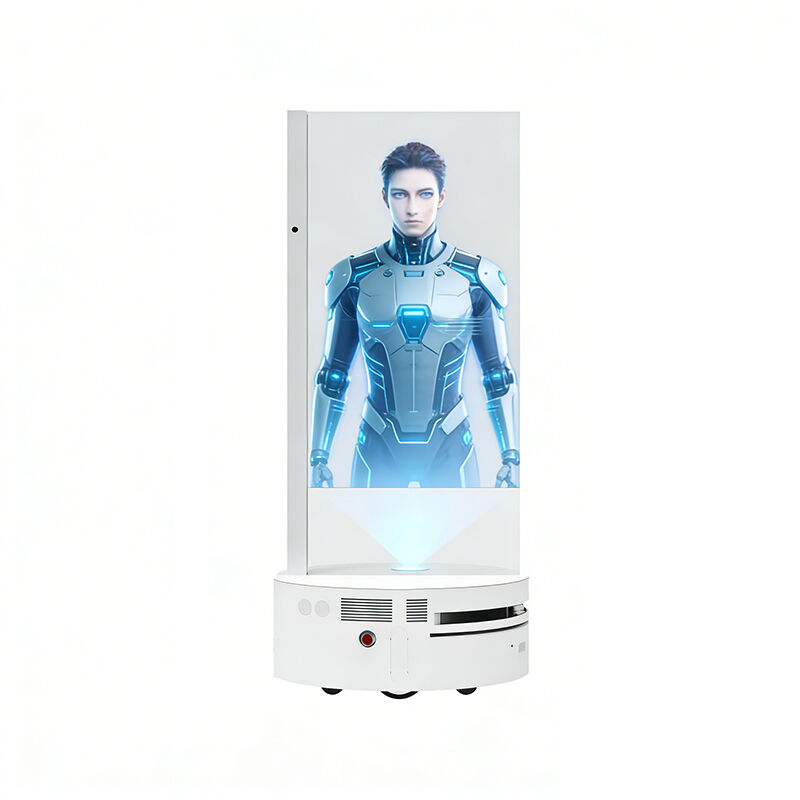 55 Inch OLED Mobile AI Digital Human Ig transparent oled displays Interactive Display for Museum and Hotel