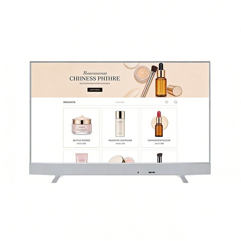 Affichage OLED transparent pour affichage numérique interactif