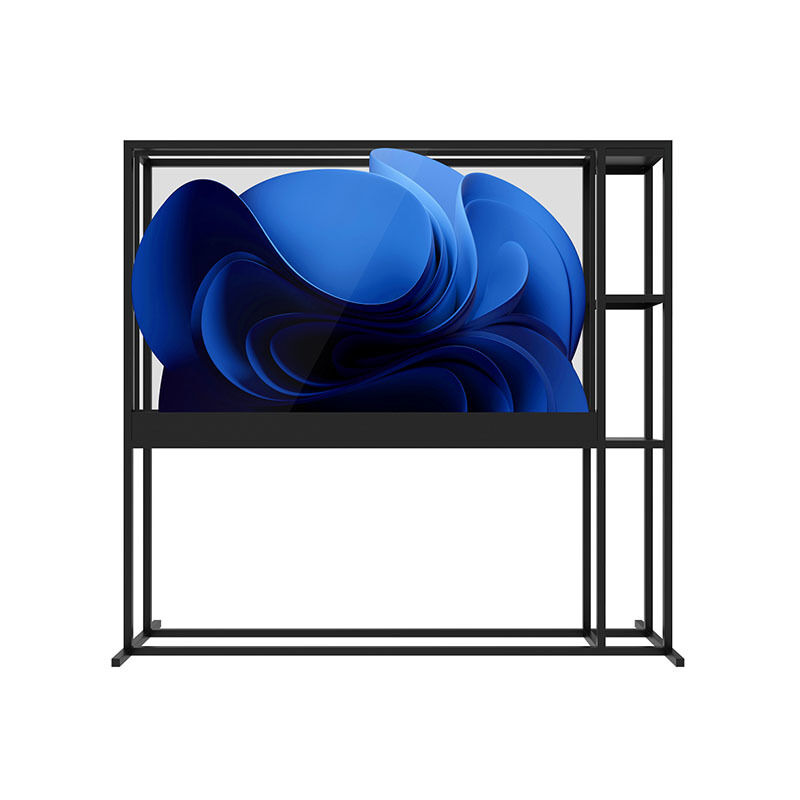77-inch Transparent Display Unit vertical display case matrix Splicing Screen Seamless 1.8mm Video Wall for Advertising Display