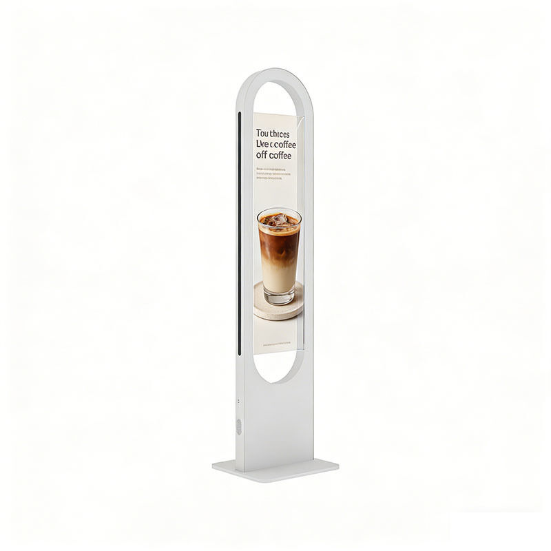 48 Inch Custom Shell See Through Screen 500 Nits U-shaped floor-standing transparent oled display buy