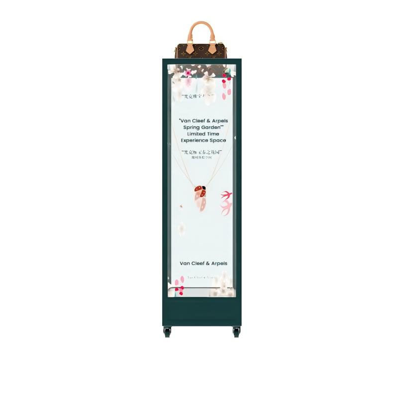 48-inch OLED Transparent OLED Vertical Cultural and museum Transparent OLED Showcase Cabinet Monitor