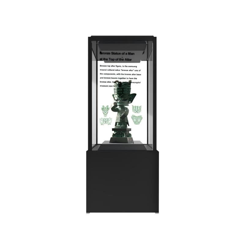 55 Inch OLED Self-luminous Window System HDR Support Cultural Relics OLED Transparent Display Showcase
