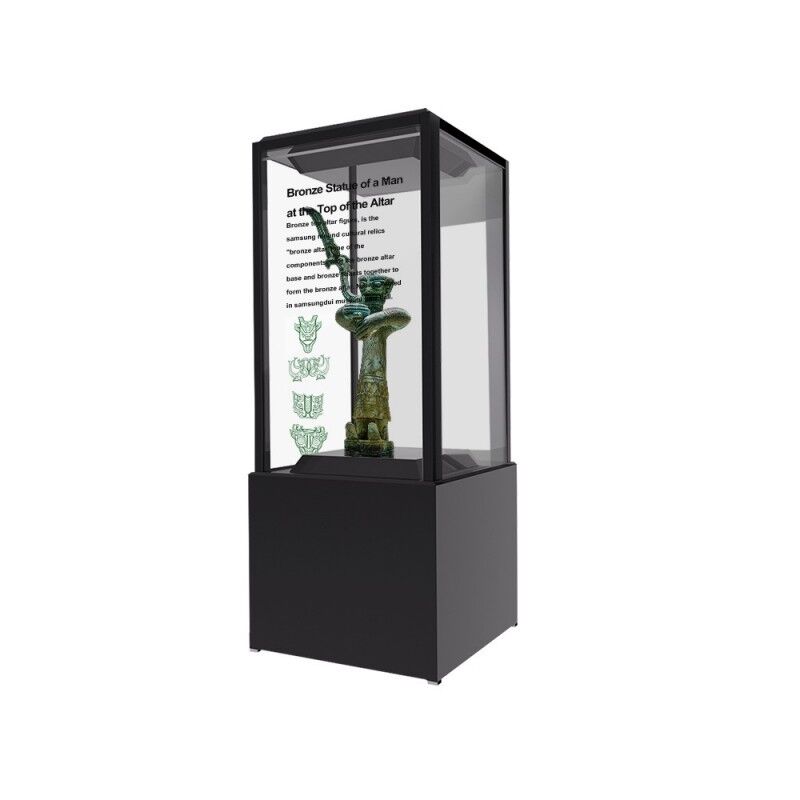 55 Inch OLED Self-luminous Window System HDR Support Cultural Relics OLED Transparent Display Showcase