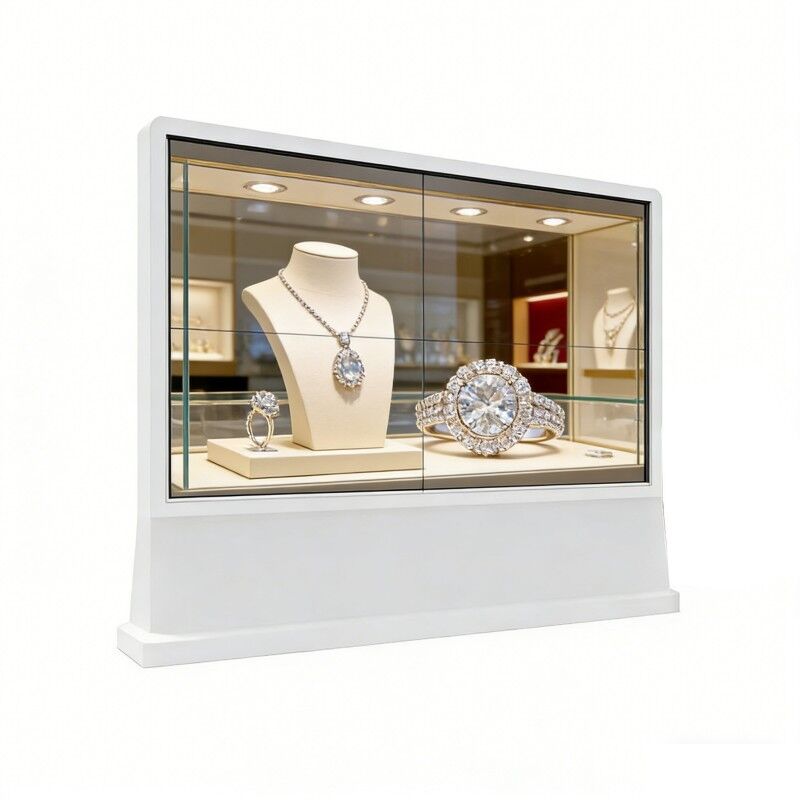 Hot Sale Digital Sign 55 Inch Ultra-thin High-definition 2x2 spliced Transparent OLED Screen