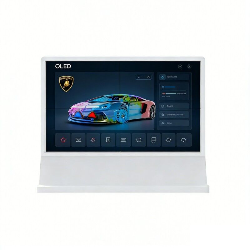 Hot Sale Digital Sign 55 Inch Ultra-thin High-definition 2x2 spliced Transparent OLED Screen