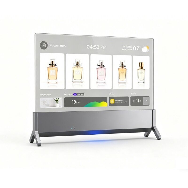 Écran OLED transparent double face de 30 pouces pour la communication client en face à face