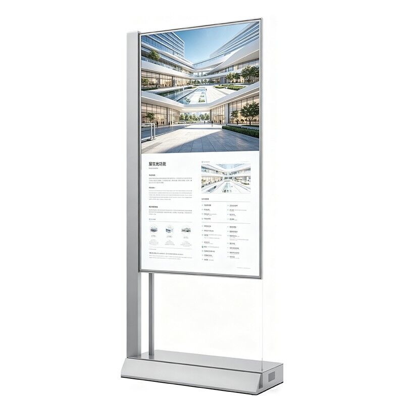 55 Inch Android OLED Screen Vertical Type 55 Inch Smart Trade show booth transparent display