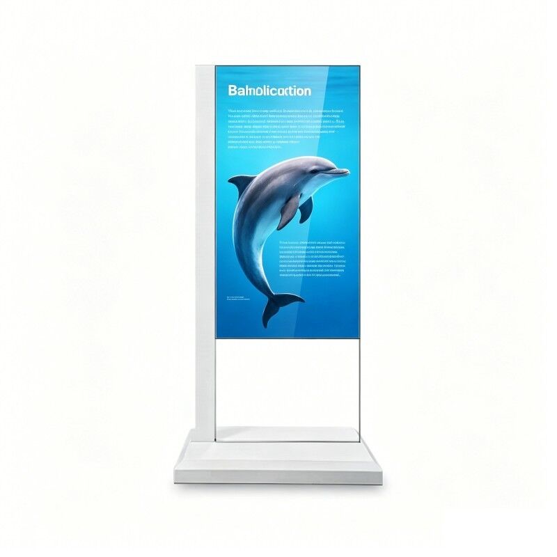 55 Inch Self-illuminating 4K HDR OLED Transparent Display Frameless Low-reflection Design Sunlight Readable for Exhibition Halls