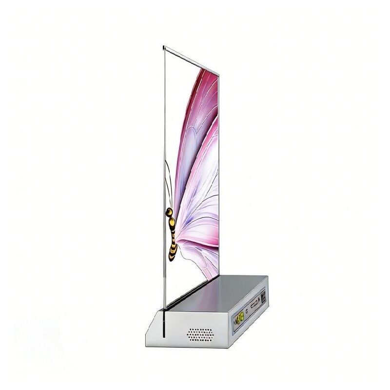 Écran TV OLED transparent polychrome 4K haute luminosité de 55 pouces pour les applications d'affichage numérique haut de gamme