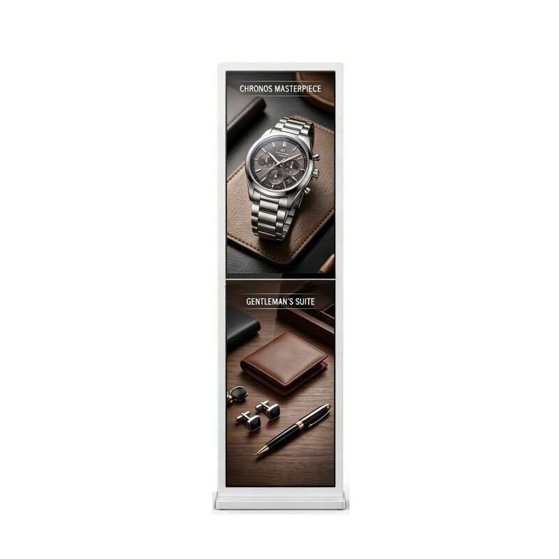 55 Inch Vertical 2x1 splicing model Film Video Wall Ultra Thin Product launch event transparent oled screen