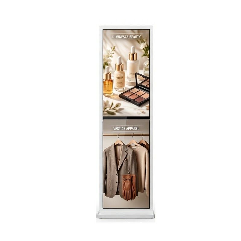 55 Inch Vertical 2x1 splicing model Film Video Wall Ultra Thin Product launch event transparent oled screen
