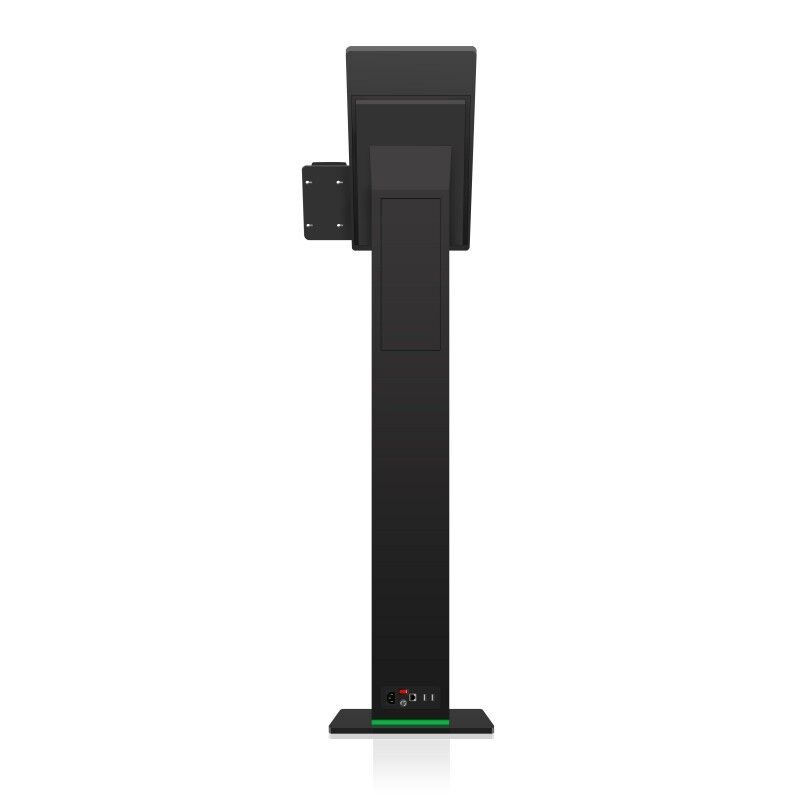21.5 Inch Black With Lights Interactive Self Service Payment Vertical Kiosk Automatic Touch Screen For Restaurant
