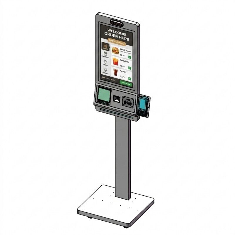 23.6-inch Thermal Printing Self-Service McDonald's Order Kiosk Touch Screen Food Ordering Machine for Shopping Malls SDK
