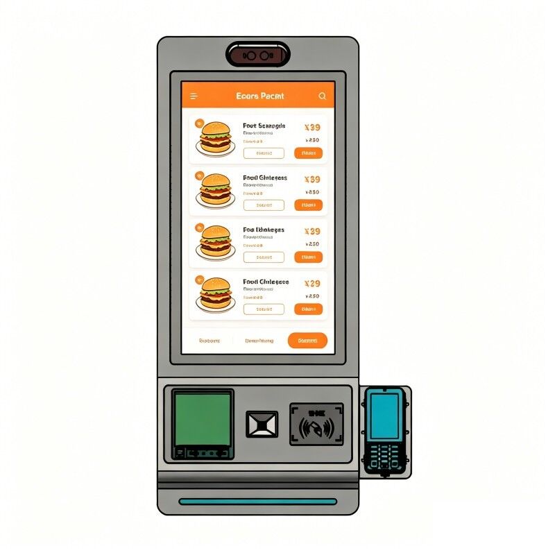 23.6 Inch Self-Service Hospital Clinic Medical Queue Registration with SDK Function Touch Screen Terminal Machine Self Ordering Kiosk