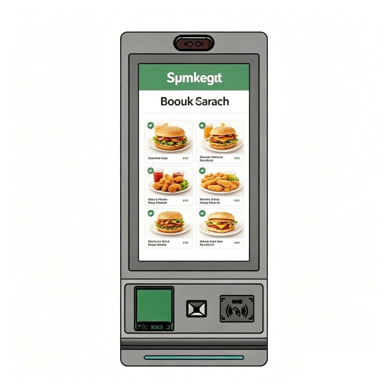 27 Inch Self-service Ordering Machine Touch Screen Restaurant Milk Tea Shop Code Scanning With NFC POS Terminal Payment