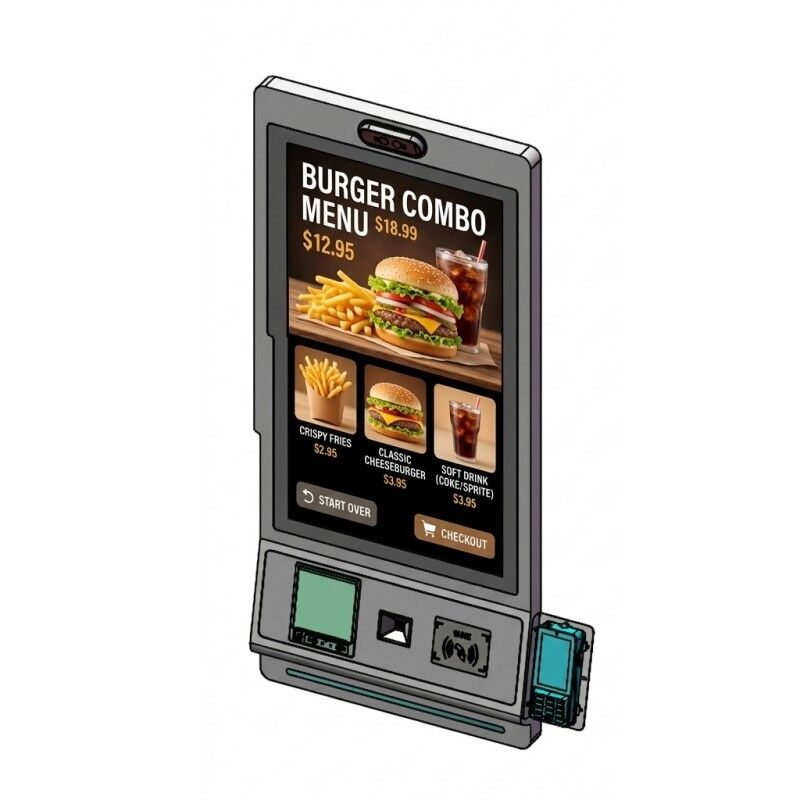 32 Inch Custom Touch Screen Self-Service Kiosk for Payment Interactive Ordering