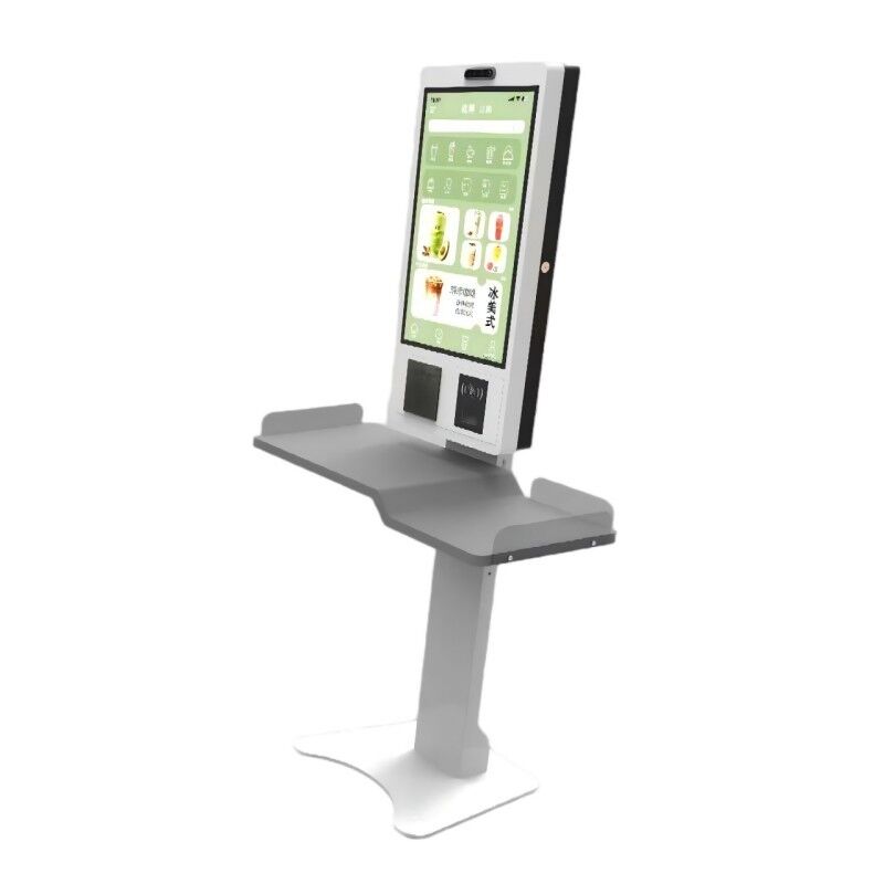 21.5 Inch Floor Standing self service money order kiosk with Camera and POS Machine Holder