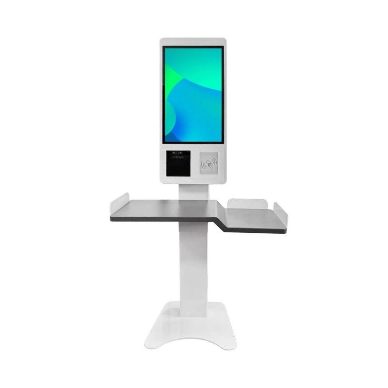 21.5 Inch Floor Standing self service money order kiosk with Camera and POS Machine Holder