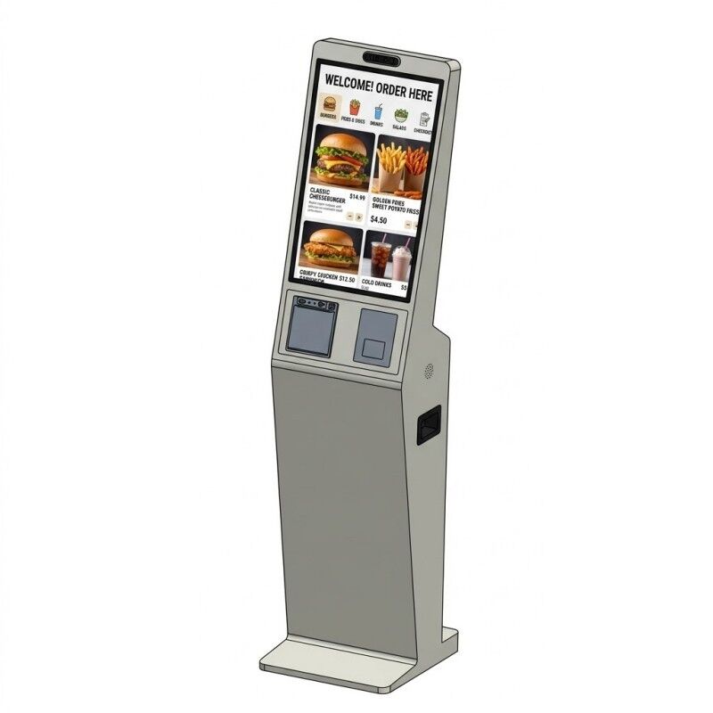 OEM 23.8 인치 수직 주문 수신기 윈도우 키오스크 메뉴 디스플레이 셀프 주문 기계 I5 8GB 램