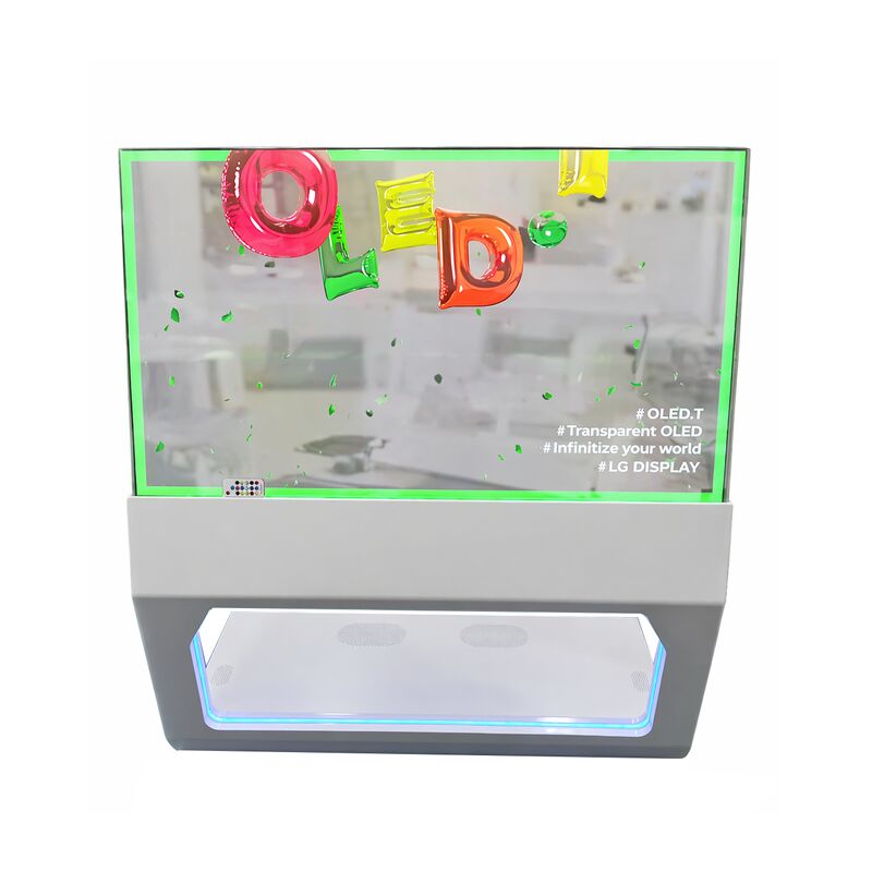 55-Inch Transparent OLED Screen with High-definition Resolution, Touch Functionality, and ultra Design Transparent Display